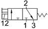 KIPVALVE 338-1132 пневмораспределитель 3/2, G1/8, серия 3